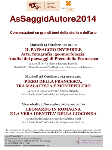 ASSAGGI D&#39;AUTORE &#8211; CONVERSAZIONI SU GRANDI TEMI DELLA STORIA E DELL&#8217;ARTE