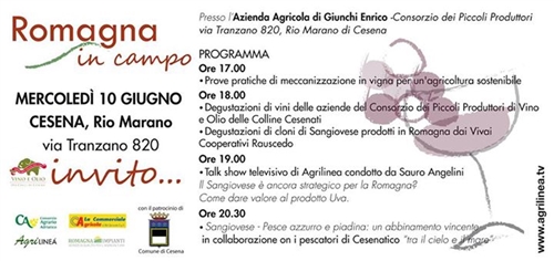 ROMAGNA IN CAMPO CON TALK SHOW DI AGRILINEA