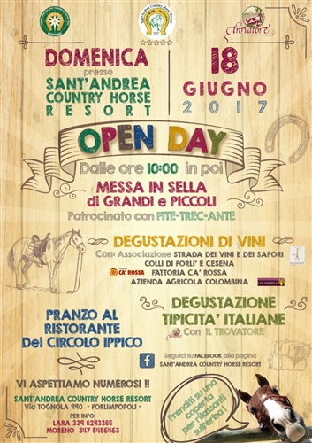 OPEN DAY AL Sant&#39;Andrea country horse resort