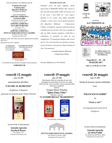 MAGGIO NELLE AIE 20167 - 7° Edizione MAGGIO NELLE AIE 20167 - 7° Edizione