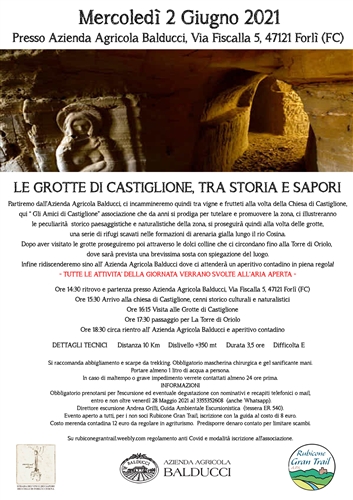 LE GROTTE DI CASTIGLIONE, TRA STORIA E SAPORI - 2 Giugno 2021