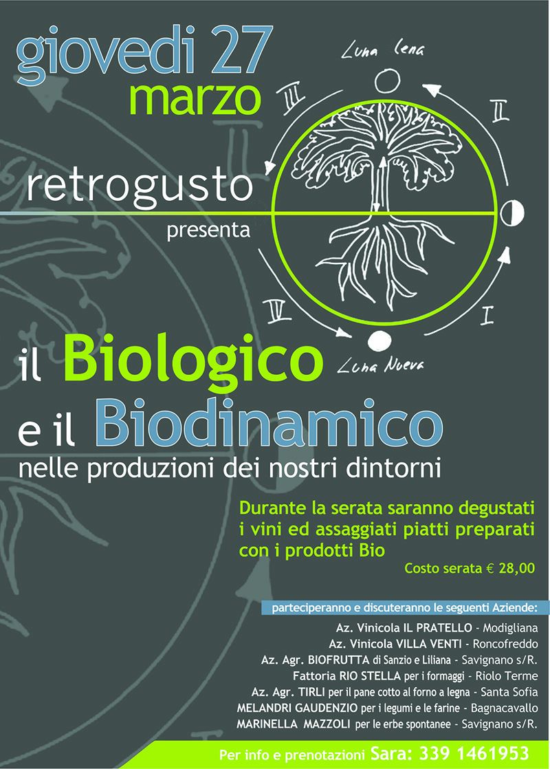 IL BIOLOGICO E IL BIODINAMICO NELLE PRODUZIONI DEI NOSTRI DINTORNI