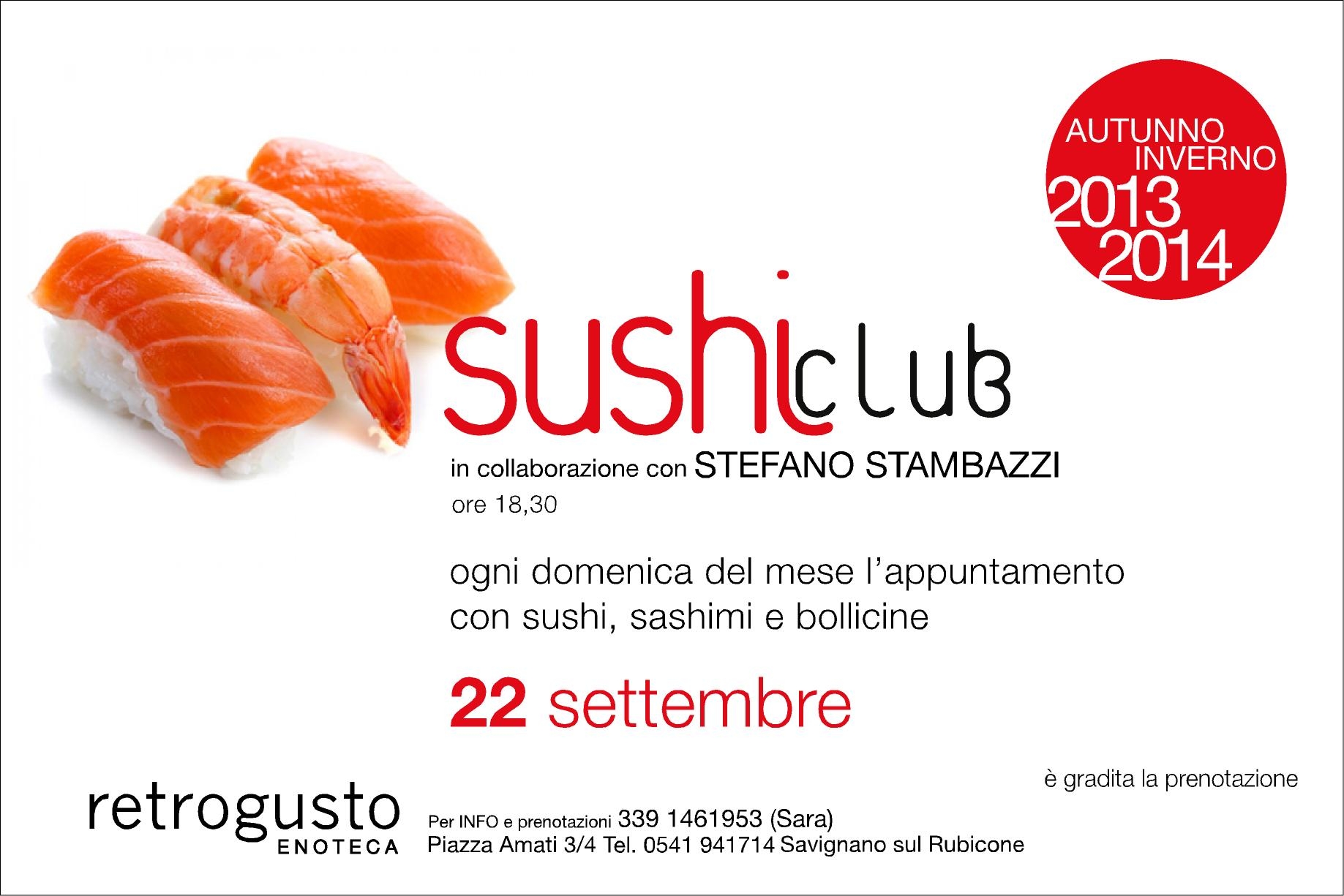 SUSHI E BOLLICINE AL RETROGUSTO DI SAVIGNAO